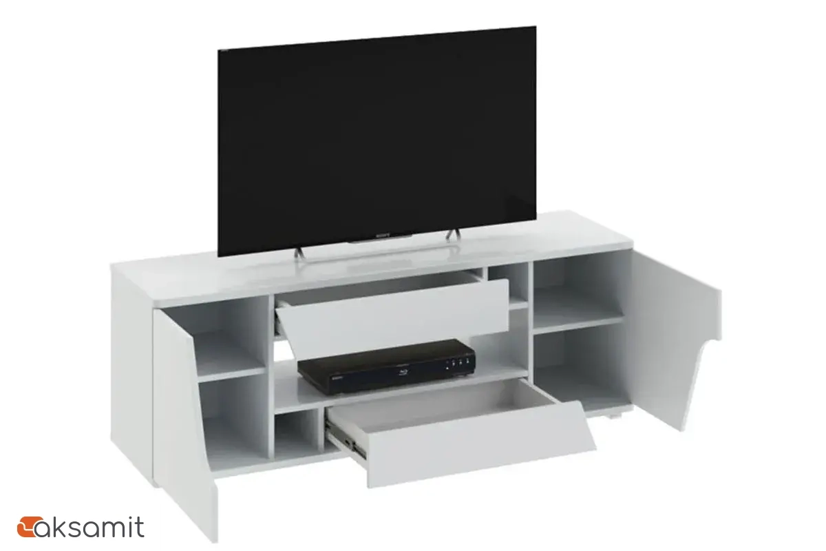 Тумба ТВ Diamond Тип 5 (Белый глянец) фото