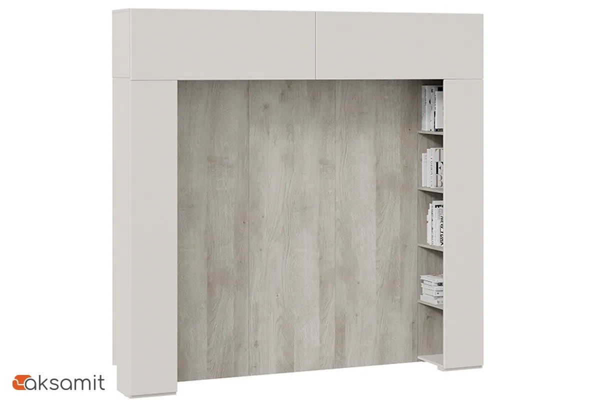 Спальный гарнитур Порто №3 (Кашемир матовый / Кашемир сатин / Велюр Confetti Smoke) фото