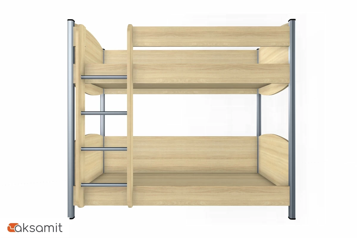 Кровать  КР-123 90х190 2 места (Ясень Асахи)