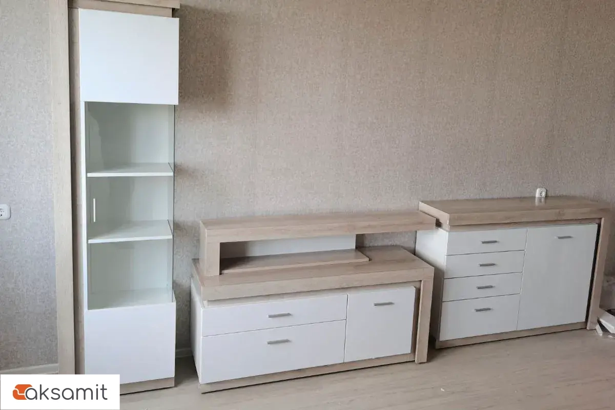 Комод Люмен 3 белый снег глянец