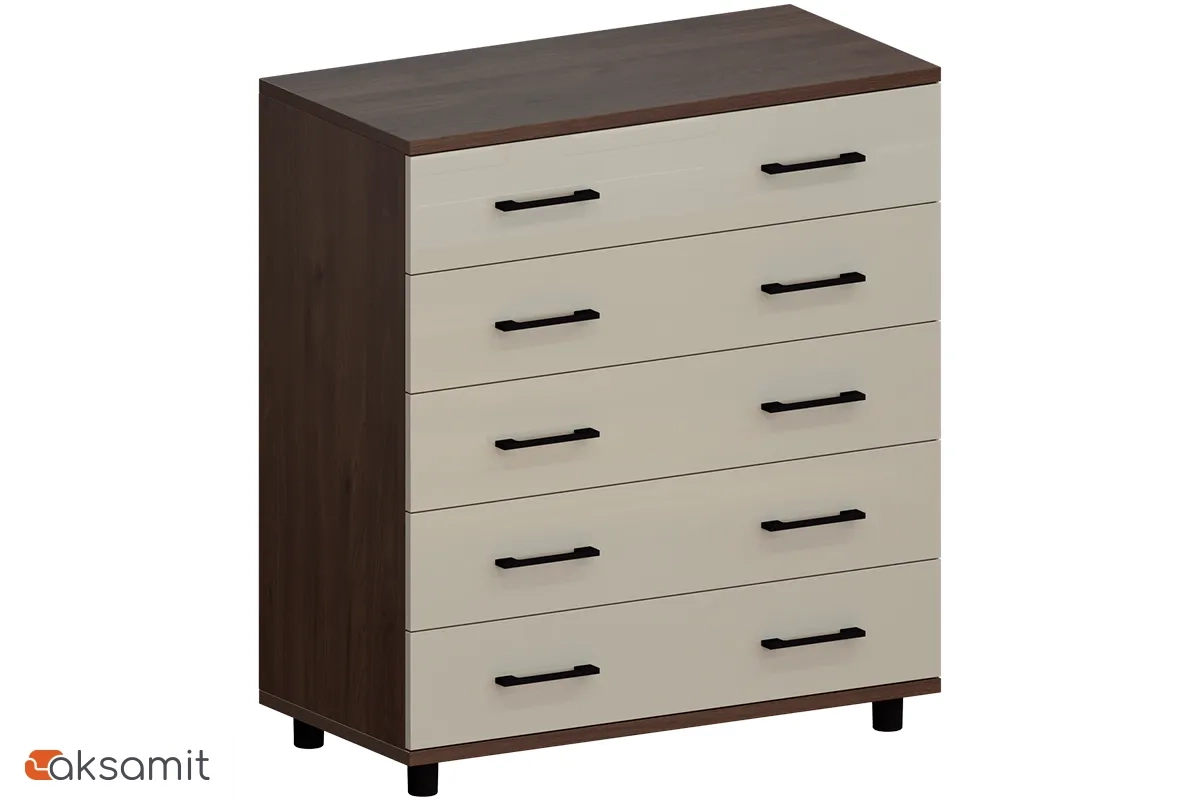 Комод КМ-5021-ГТ-КГ (Гикори Джексон Темный / Кашемир Глянцевый)