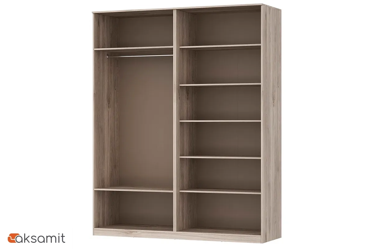 Шкаф Астория №4 (Дуб кастелло серый / Грей софт)