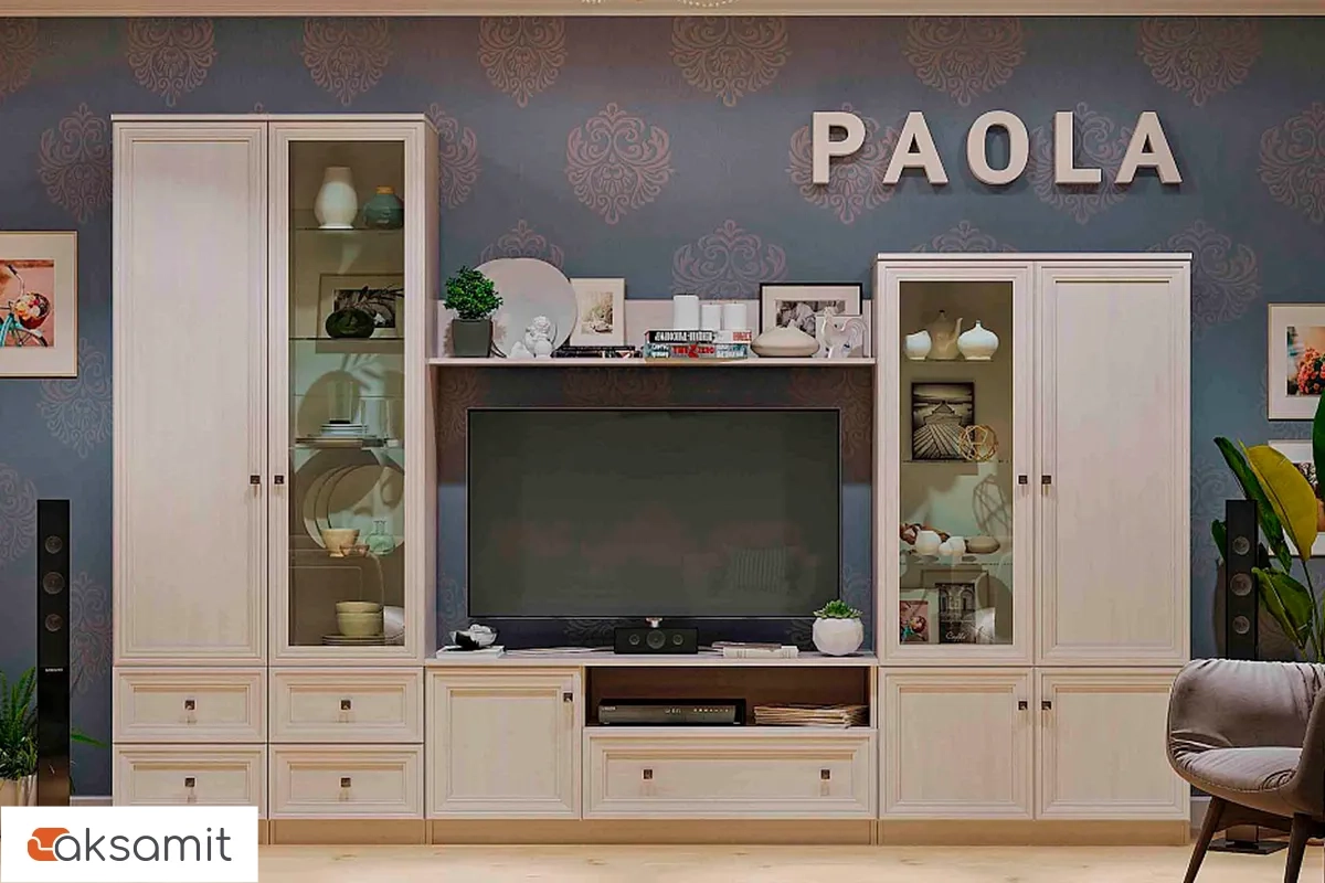 Гостиная Paola комплект 1 (Ясень Анкор светлый) Гостиная Paola комплект 1 (Ясень Анкор светлый) фото