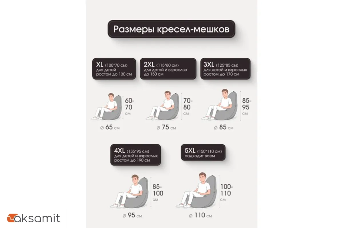 Кресло Мешок Груша (Светло-бежевый / Велюр) 4XL