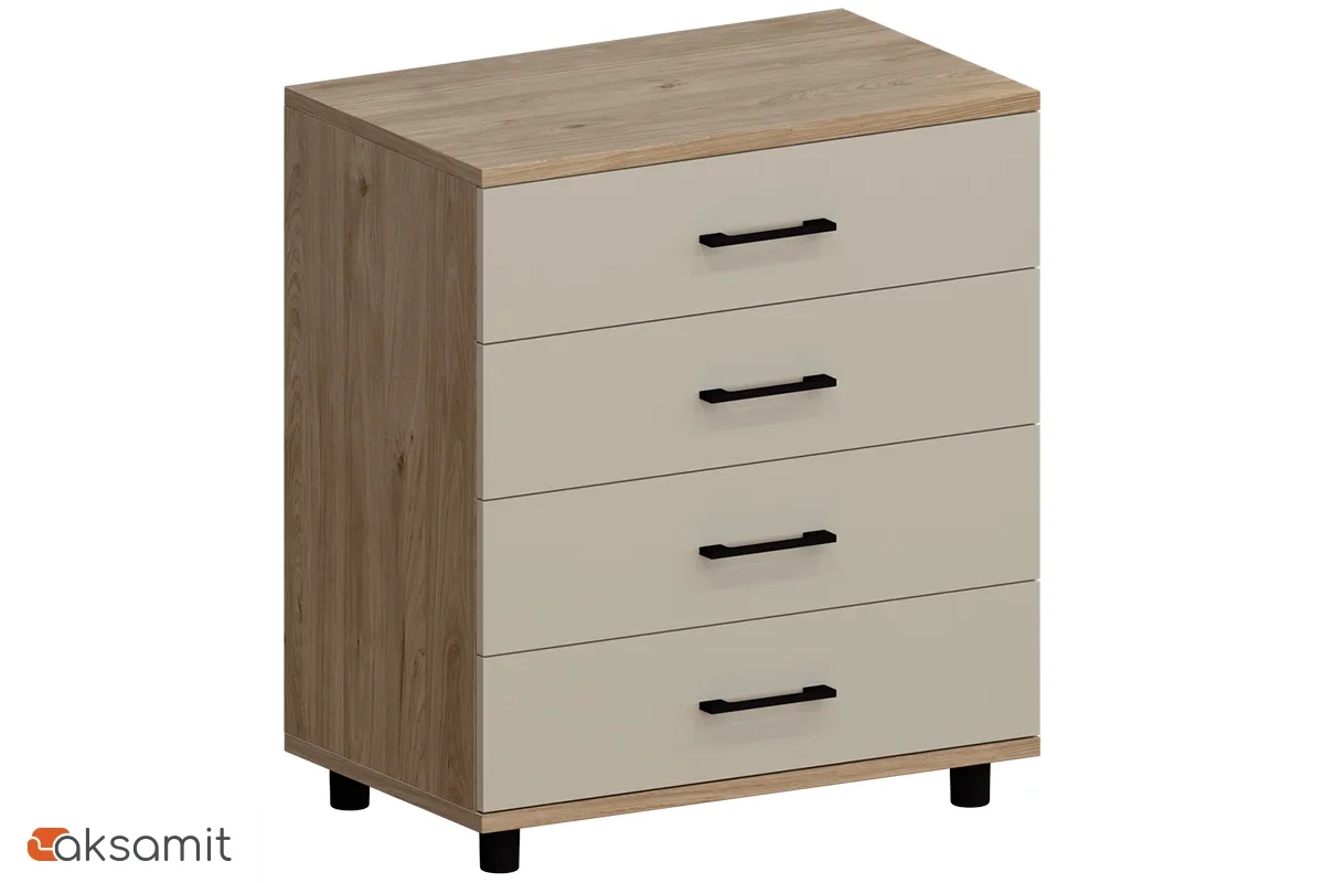Комод КМ-5032-ГС-КМ (Гикори Джексон Светлый / Кашемир Матовый)