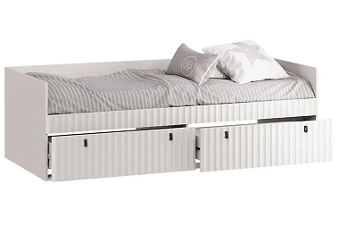 Кровать комбинированная Тиффани (900) Тип 1 (Кашемир / Кашемир матовый)