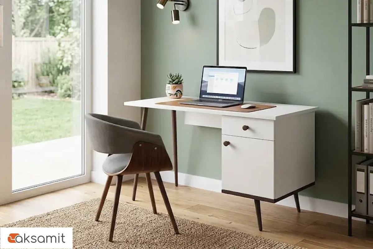 Тумба универсальная Art design-4 (Орех темный/Белый глянец)