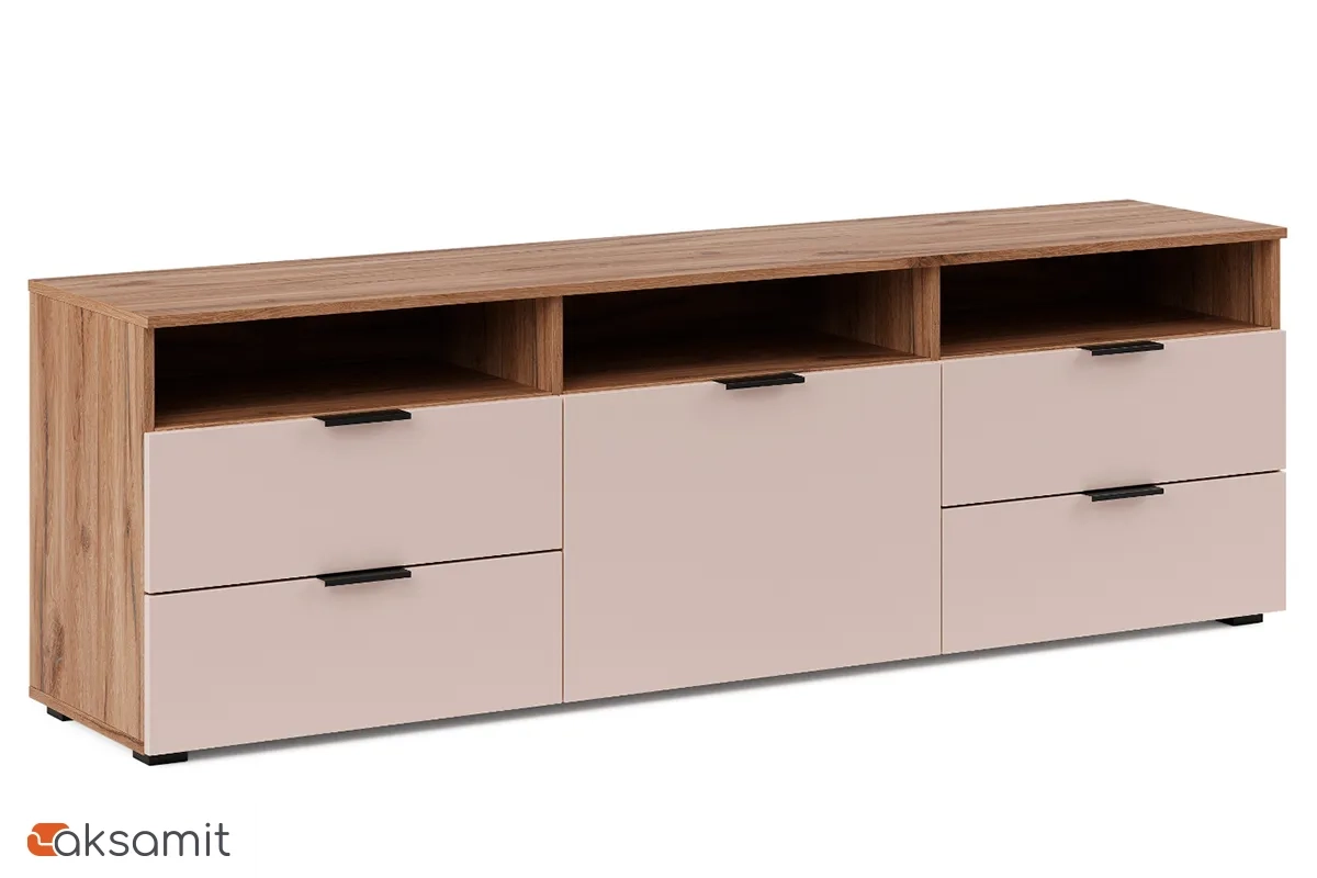 Тумба ТВ Элис Мод.21 (Дуб Альпийский/Тефия)