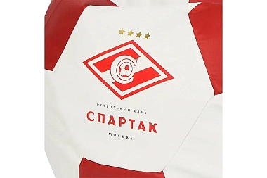 Кресло Мяч (Экокожа) Экокожа Бело-Красный