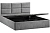 Кровать Стелла c ПМ 160х200 Тип 1 (Микровелюр/Wellmart Silver)