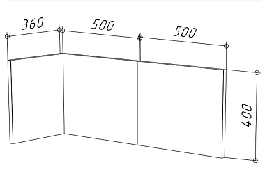 Комплект стеновых панелей Stark К-3 (Велюр бирюзовый) 71579699