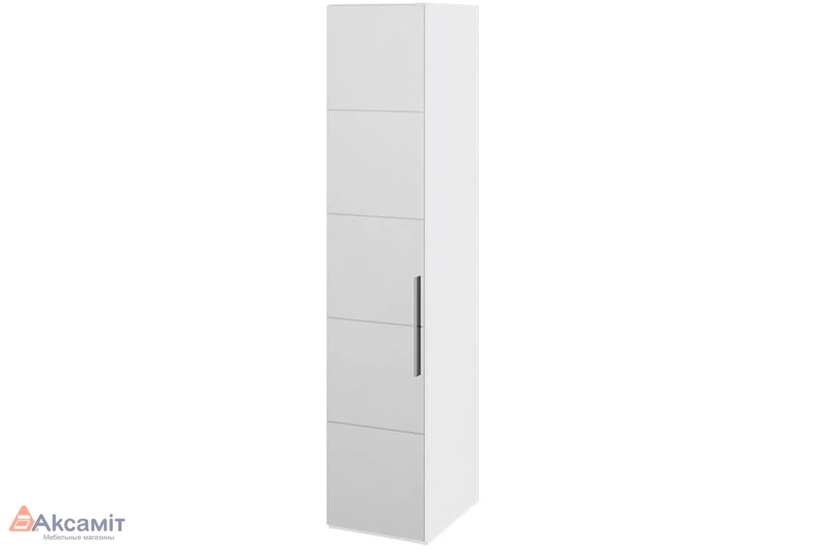 Шкаф для белья с 1 зеркальной дверью Наоми СМ-208.07.02 L (Белый глянец)