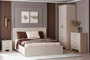 Кровать Венеция 5 с подъемным механизмом 160х200 (Бодега Светлый) фото