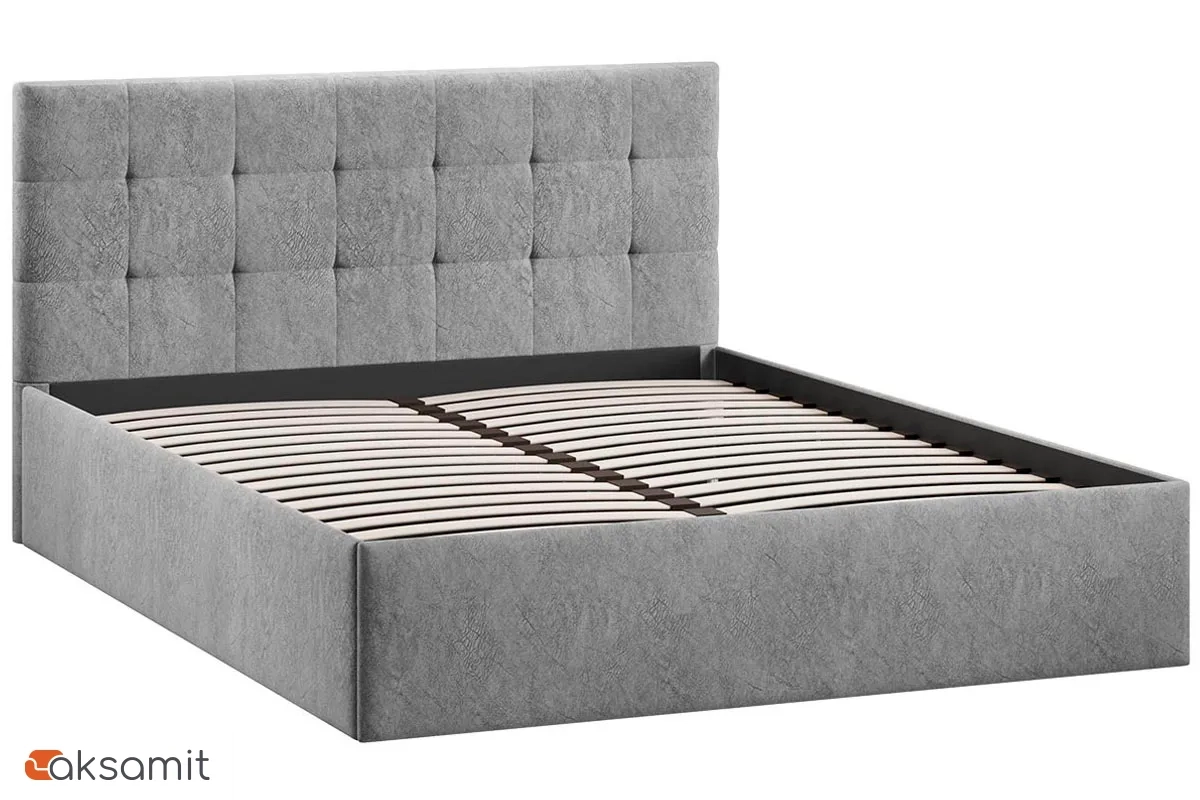Кровать Джоли универсальная 160х200 Тип 1 (Микровелюр/Wellmart Silver) Кровать Джоли универсальная 160х200 Тип 1 (Микровелюр/Wellmart Silver)