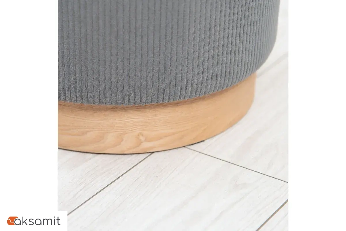 Пуф Марибор Стандарт (Велюр / Серый)