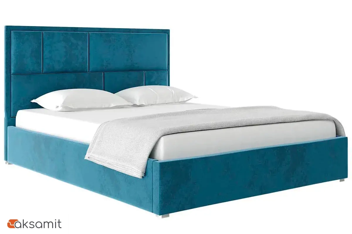 Кровать Madison без орт. основания 160х200 (Велюр/Синий) 72305910 Кровать Madison без орт. основания 160х200 (Велюр/Синий) 72305910