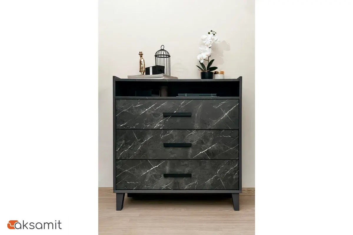 Комод Айрис 455 (Антрацит/Креатель) Комод Айрис 455 (Антрацит/Креатель)