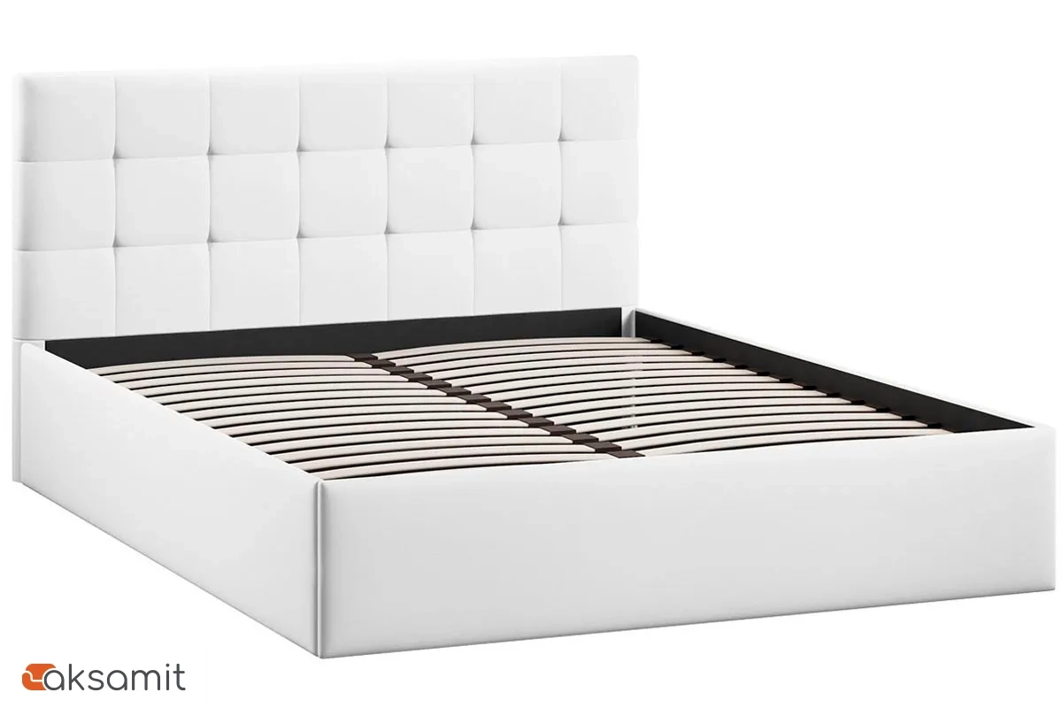 Кровать Джоли универсальная 160х200 Тип 1 (Экокожа/Polo White) Кровать Джоли универсальная 160х200 Тип 1 (Экокожа/Polo White)