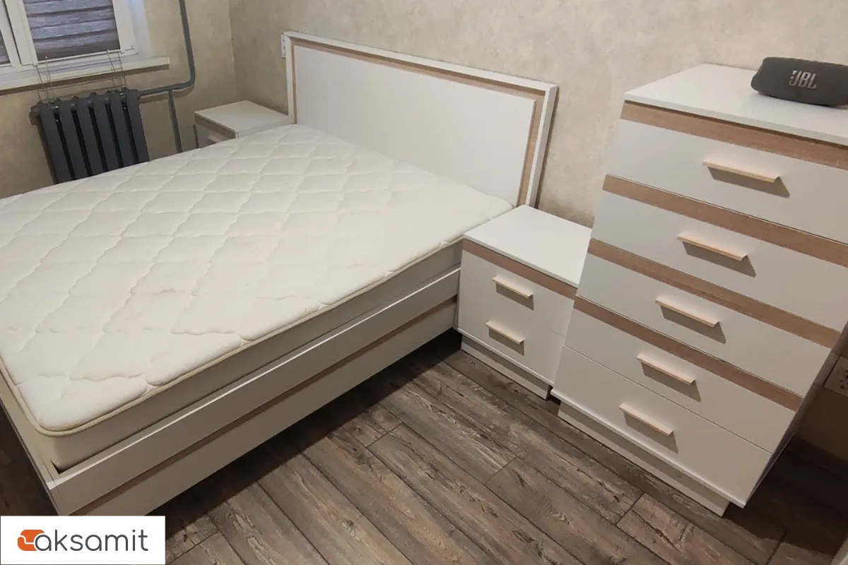 Комод Анона 3 (Белый/Дуб Сонома)