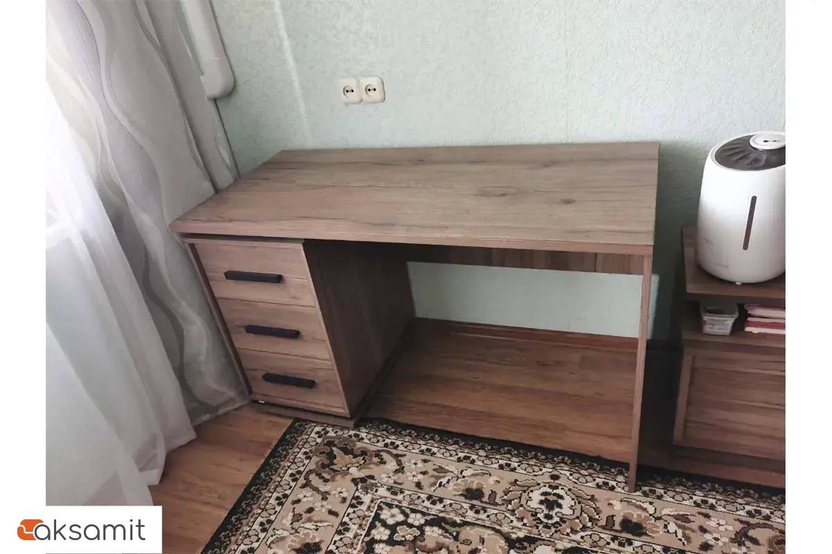 Стол письменный Nature 84 (Дуб табачный Craft/Черный)