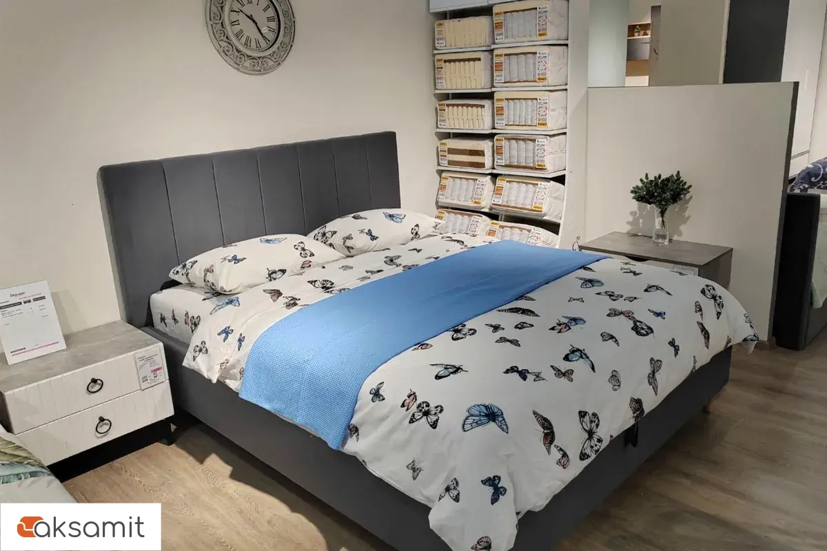 Кровать Венеция с ПМ 160х200 (Velutto/Серый) 2 кат. Кровать Венеция с ПМ 160х200 (Velutto/Серый) 2 кат.