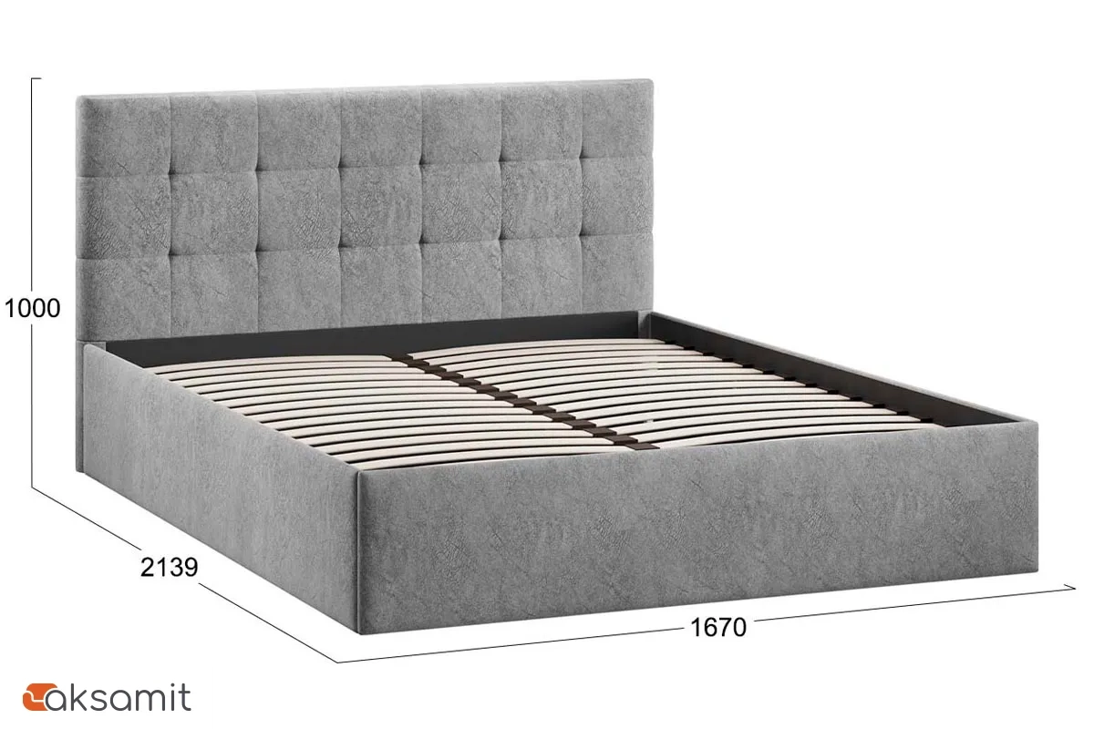 Кровать Джоли универсальная 160х200 Тип 1 (Микровелюр/Wellmart Silver) Кровать Джоли универсальная 160х200 Тип 1 (Микровелюр/Wellmart Silver)