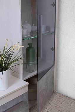 Гостиная Леон (Ясень Анкор светлый / Ателье Светлый) фото