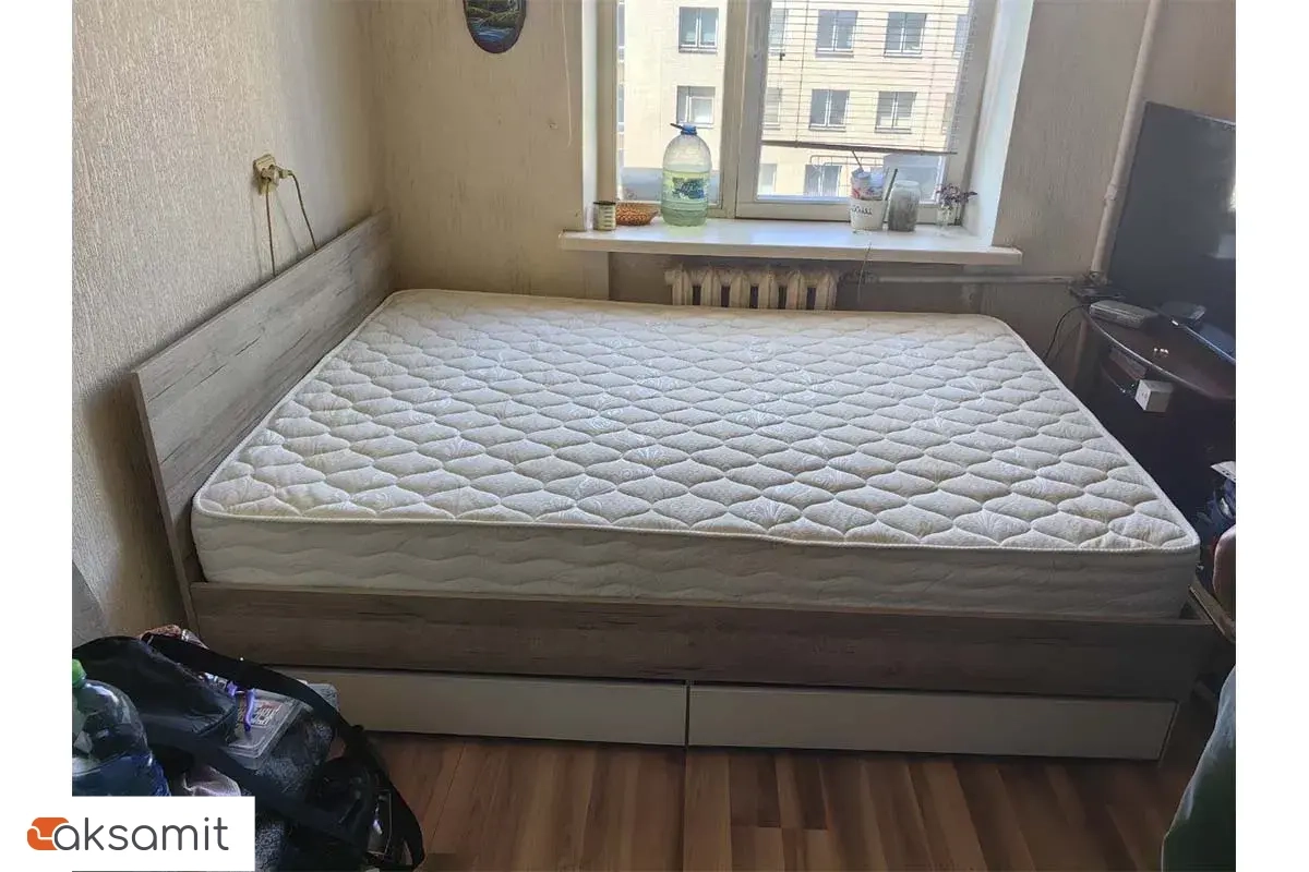 Кровать Лори с ящиками 140х200 (Дуб Сонома/Белый) Кровать Лори с ящиками 140х200 (Дуб Сонома/Белый)