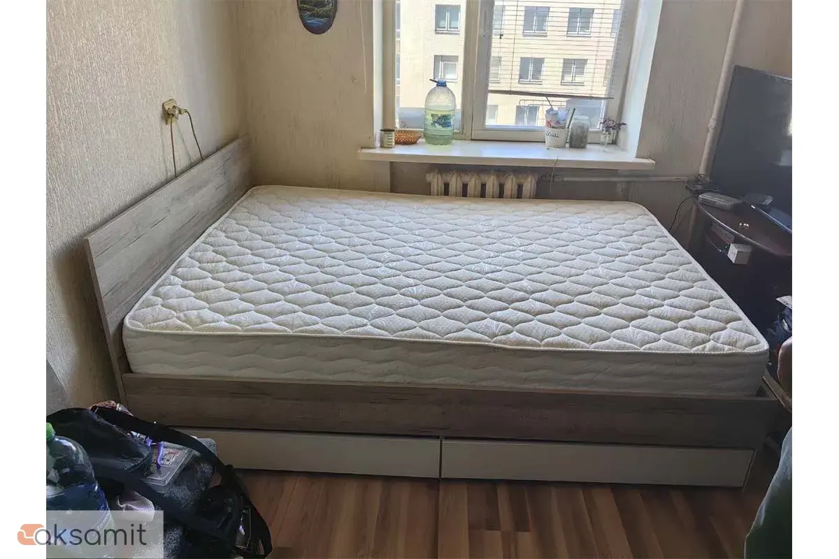 Кровать Лори с ящиками 140х200 (Дуб Сонома/Белый) Кровать Лори с ящиками 140х200 (Дуб Сонома/Белый)