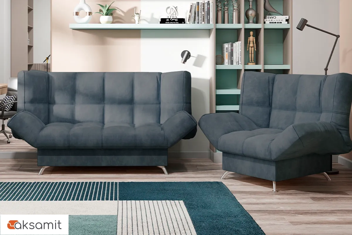 Диван-кровать Клик-кляк 8 ДК Регина-45.1 Севен 318 серый