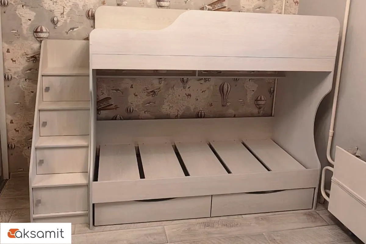 Кровать двухъярусная Каприз-22 (Анкор белый)