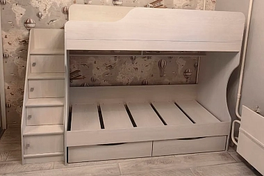 Кровать двухъярусная Каприз-22 (Анкор белый)