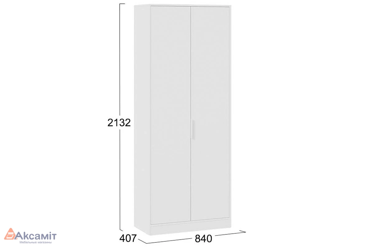 Шкаф для одежды Марли Исп. 2 (Белый)