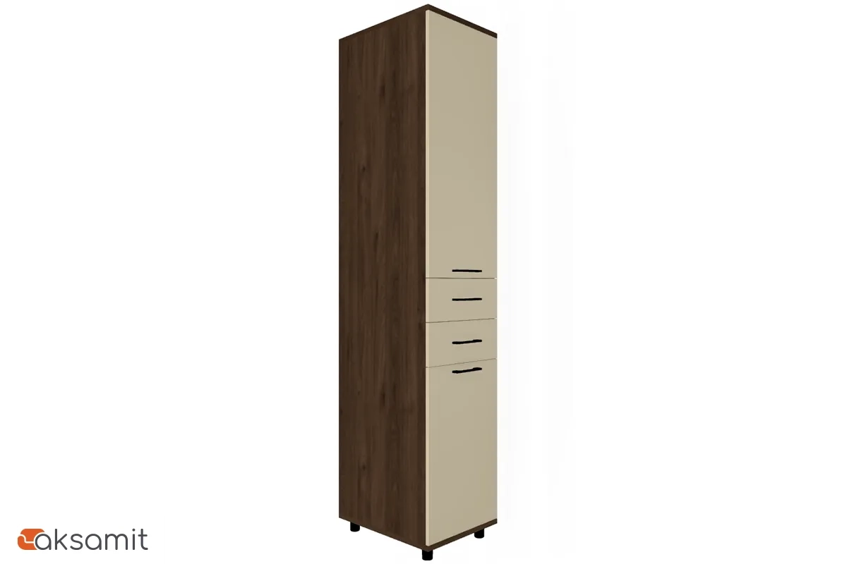 Шкаф многоцелевой ШК-5023-ГТ-КМ (Гикори Джексон Темный / Кашемир Матовый)