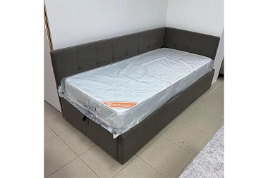Кровать Оттава с подъемным механизмом 90х200 (Ткань Серая)