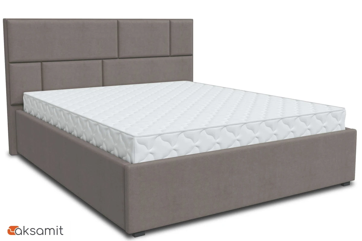Кровать Невада-1 с ПМ 140х200 (Lovers-27 стоун) 2 кат.