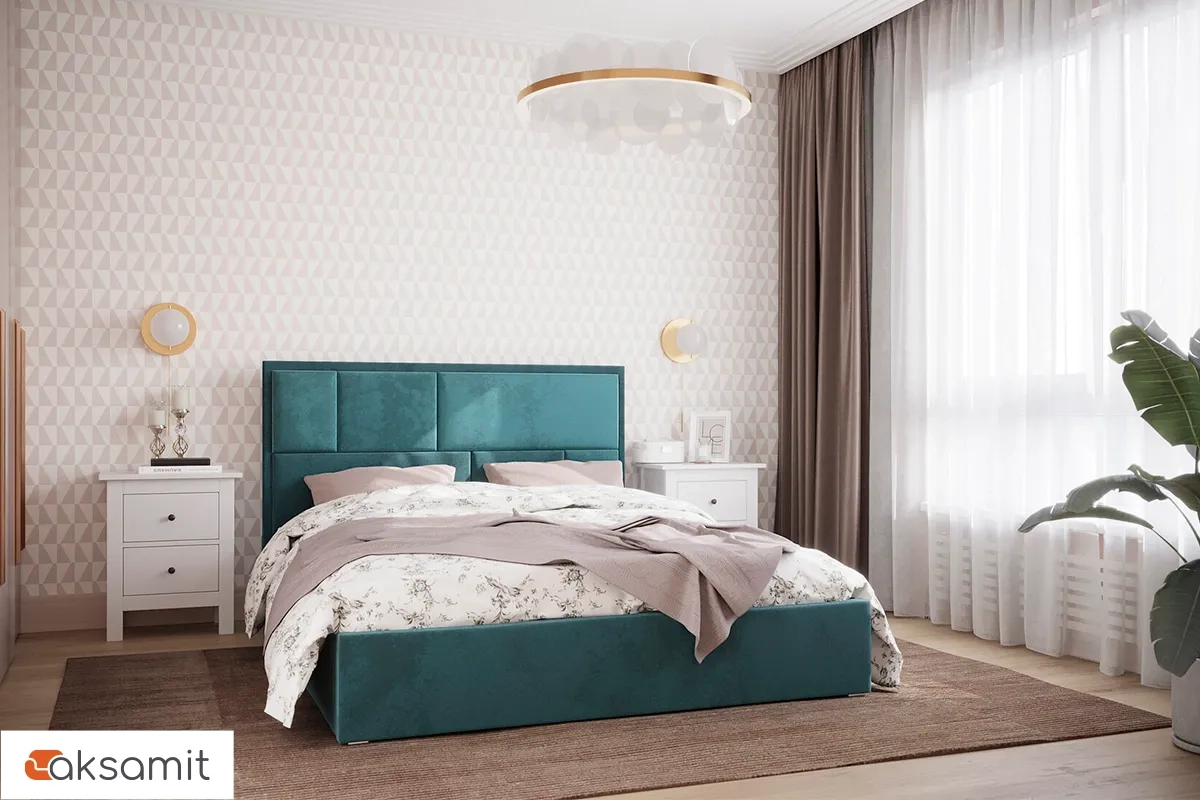 Кровать Madison с ПМ 180х200 (Велюр / Бирюзовый) 72306324 Кровать Madison с ПМ 180х200 (Велюр / Бирюзовый) 72306324