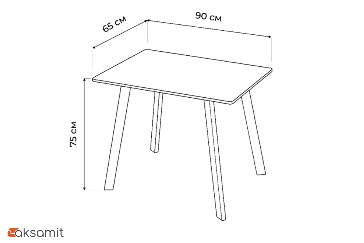 Стол обеденный Тик Так 900х650 нераздвижной (Керамика Белый мрамор с активными прожилками YB8020126BG / МДФ в пленке черный кварц / Металл черный)