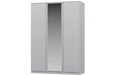 Шкаф Stern 3-х дверный с зеркалом (Белый) 72676504