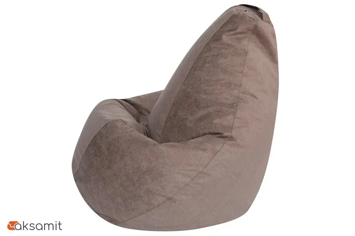 Кресло Мешок (Бежевый / Велюр) XL