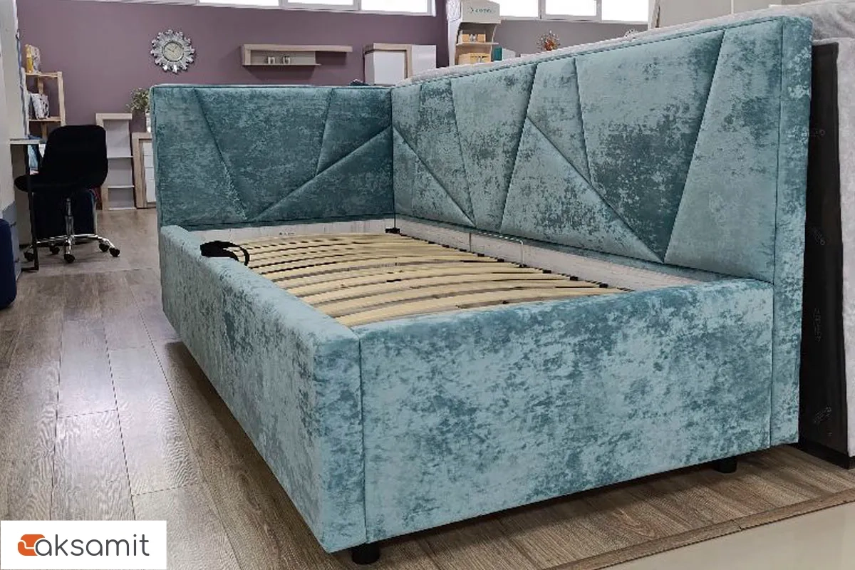 Кровать Рица 90х200 (Катания VL-2101-12 мятный) 3 кат. Кровать Рица 90х200 (Катания VL-2101-12 мятный) 3 кат.