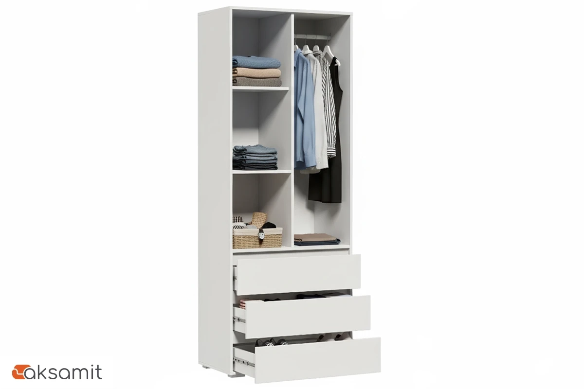 Шкаф 2-створчатый Веста (Белый)