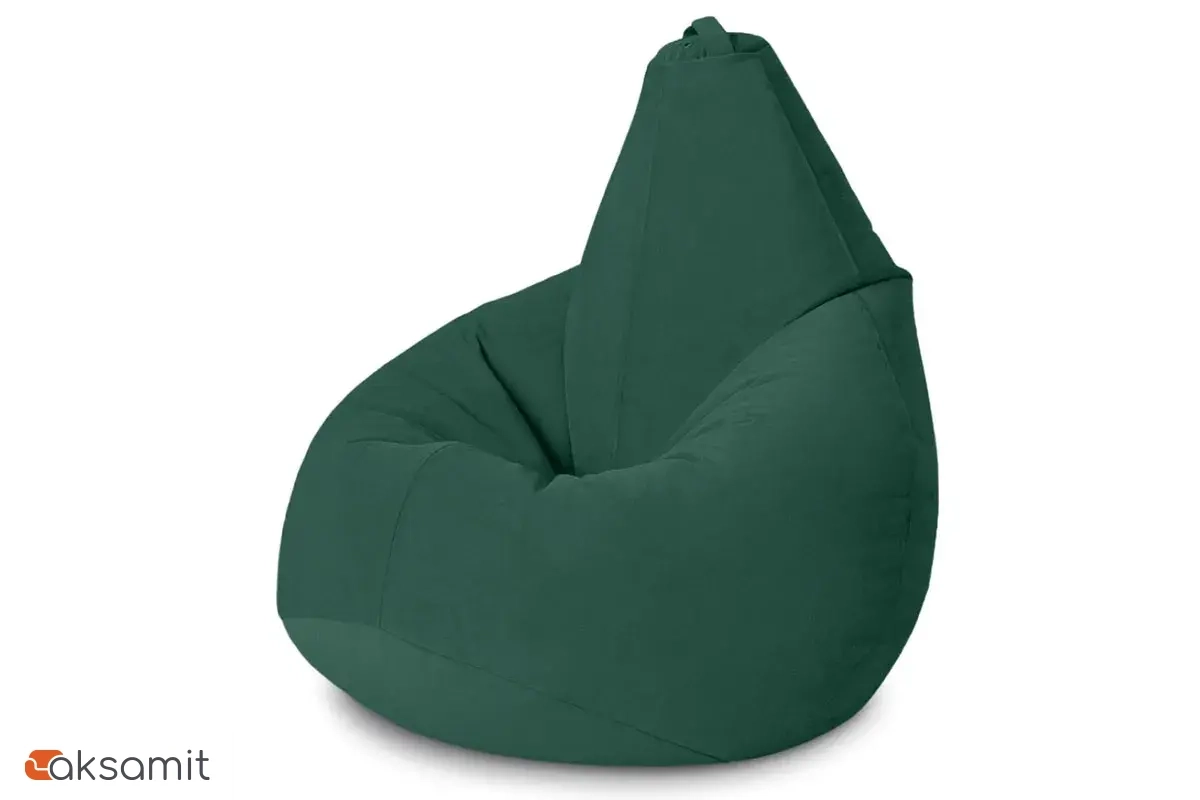 Кресло-мешок Груша Стандарт 3XL (Велюр / Темный изумруд)