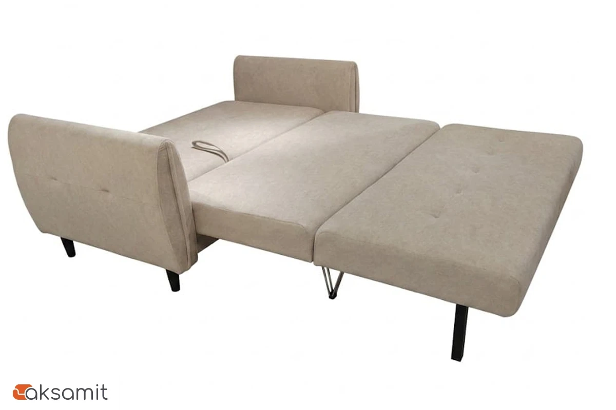 Диван-кровать Мишель ДК (Gretta Bone / Ножки Орех)