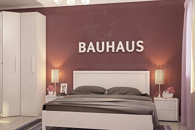 Кровать BAUHAUS 2 без основания 160х200 (Бодега светлый)