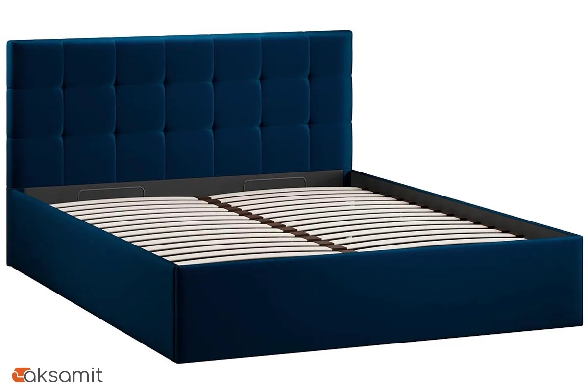 Кровать Джоли с ПМ 160х200 Тип 1 (Велюр/Confetti Blue) Кровать Джоли с ПМ 160х200 Тип 1 (Велюр/Confetti Blue)