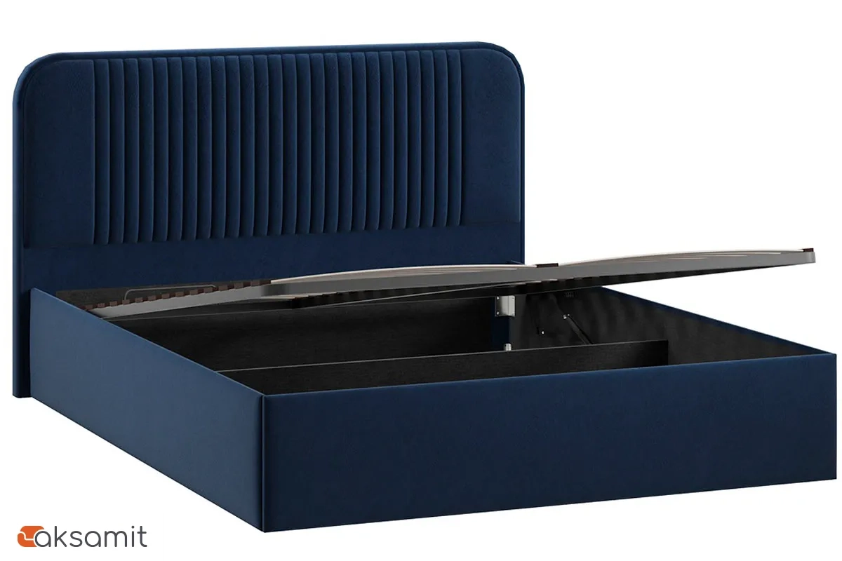 Кровать Тиффани c подъемным механизмом 160х200 Тип 1 (Микровелюр/Wellmart Blue) Кровать Тиффани c подъемным механизмом 160х200 Тип 1 (Микровелюр/Wellmart Blue)