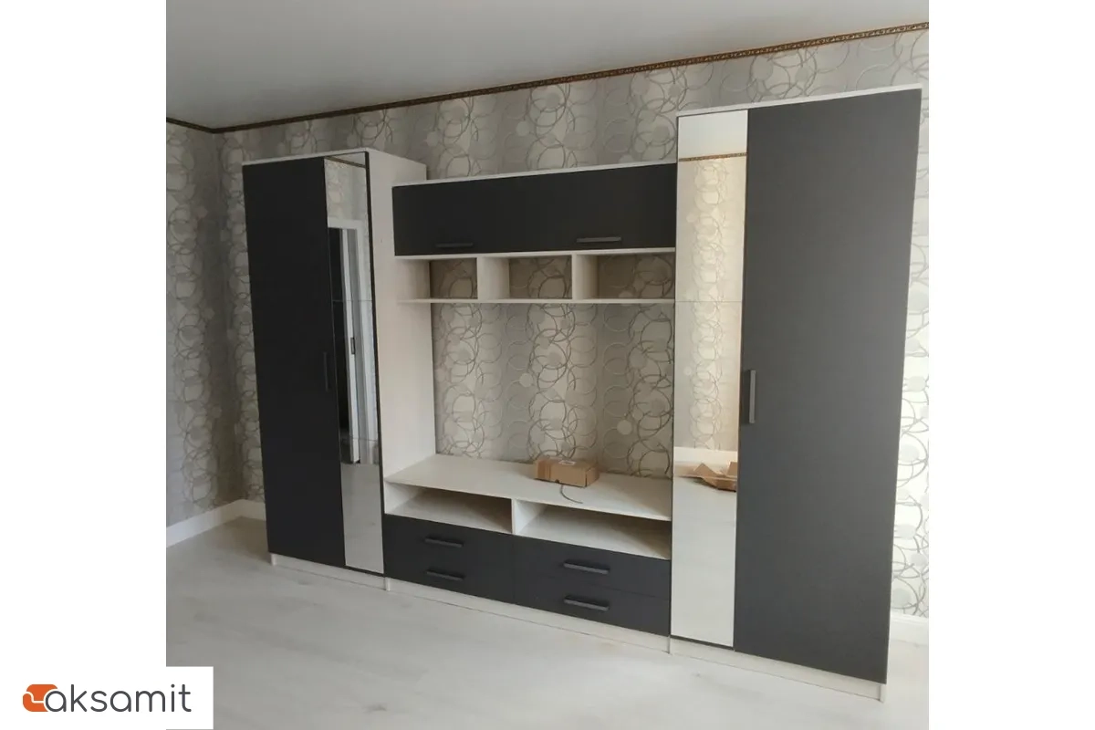 Гостиная Палермо-7 (Анкор белый/Графит)