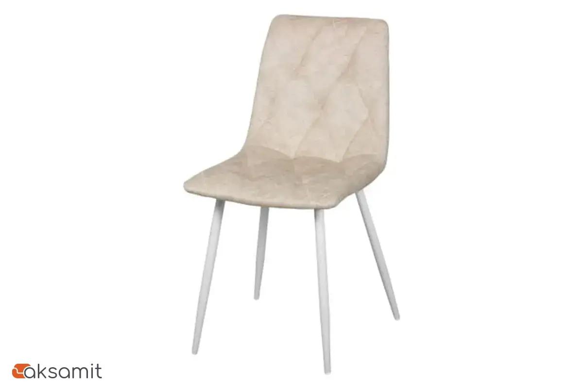 Стул Регги (Белый матовый / Велюр Сенсей Lagoon) СРП-066
