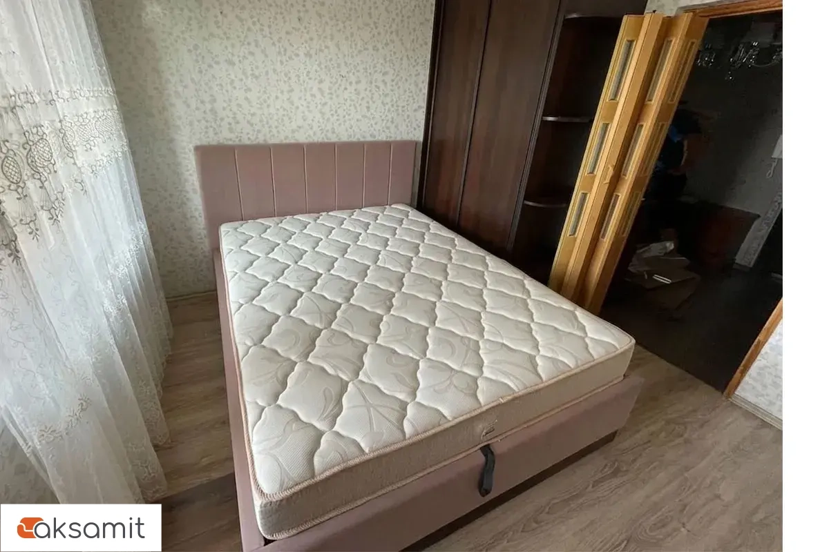 Кровать Венеция с ПМ 160х200 (Velutto/Розовый)